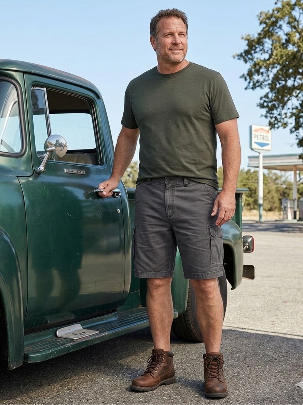 The Foundry Big and Tall Supply Co. • Men’s Cargo Shorts • Grey • Size 46